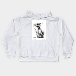 Fuzzy dog Kids Hoodie